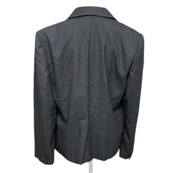 Kasper NWT 2 piece suit Blazer and Pant charcoal gray sz 14 Regal Beauty Rtl 240 - Picture 2 of 13